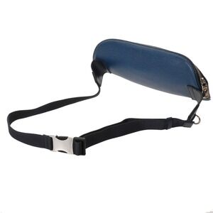 Louis Vuitton LV Azur Epi White Blue Leather Bum Circle Body Bag